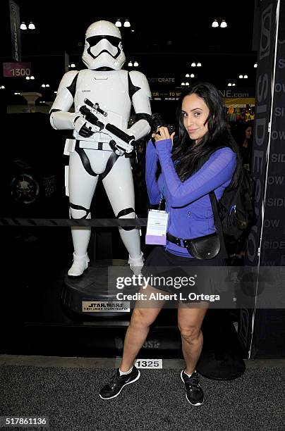 Actress Valerie Perez on Day 1 of WonderCon held at Los Angeles Convention Center on March 25, 2016 in Los Angeles, California.
