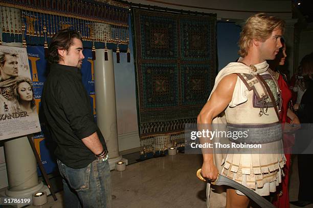 Actor Colin Farrell launches the new interactive "Alexander" experience at Madame Tussauds on November 23, 2004 in New York City.