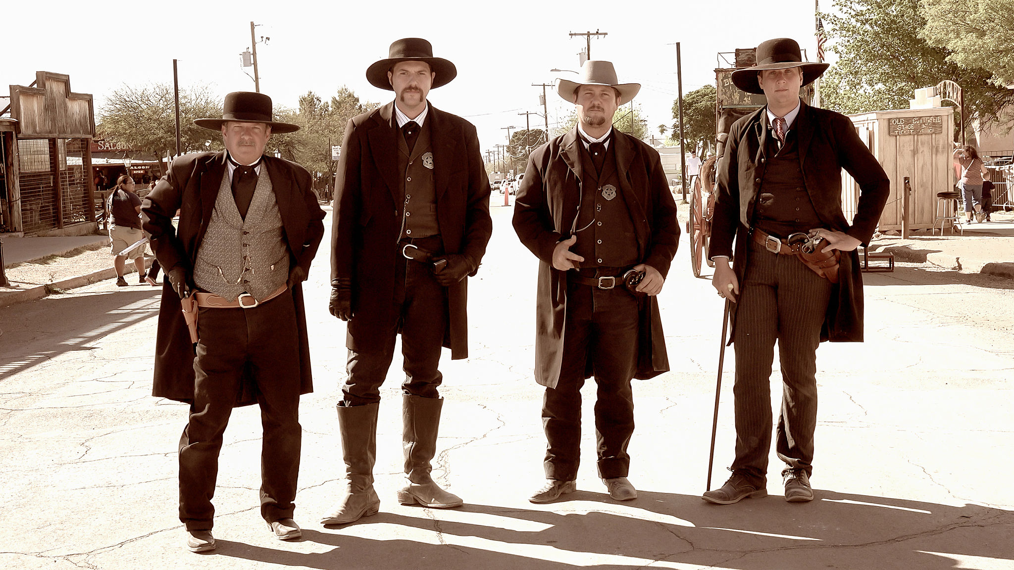Gunfighters in the Wild West Town of Tombstone, Arizona Gunfighters in the Wild West Town of Tombstone, Arizona