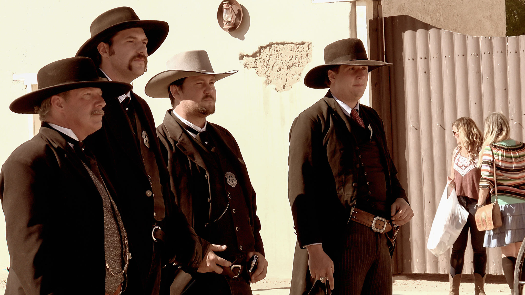 Gunfighters in the Wild West Town of Tombstone, Arizona Gunfighters in the Wild West Town of Tombstone, Arizona