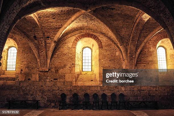 sacred place - gothic interior stock pictures, royalty-free photos & images