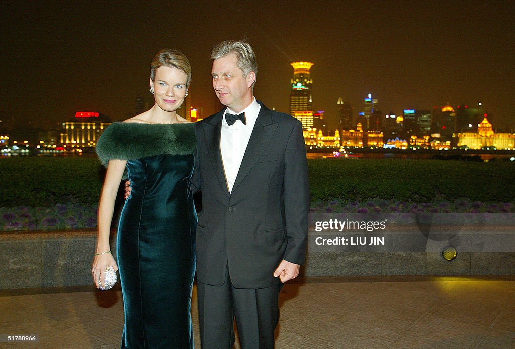 Prince Philippe (R) and Princess Mathild