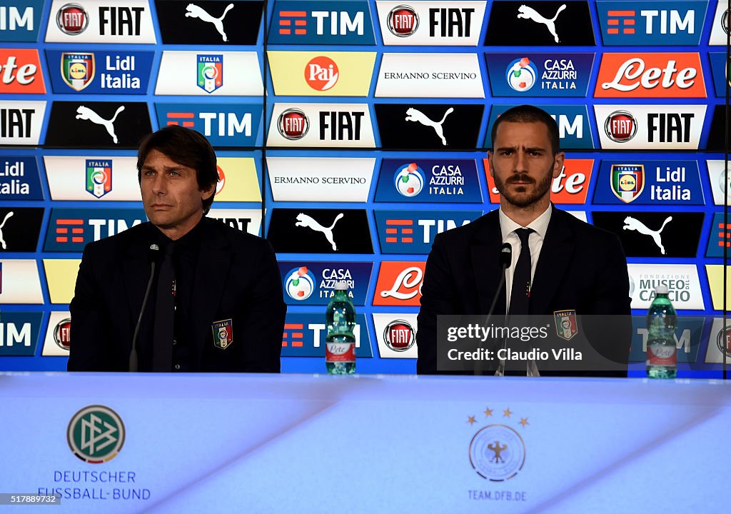 Italy Training Session And Press Conference