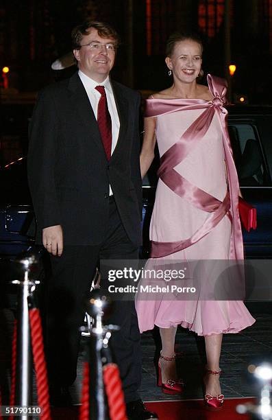 Prince Johan Friso and Princess Mabel , who is pregnant, attend a dance performance in honour of the wedding of the Princess and Prince November 24,...