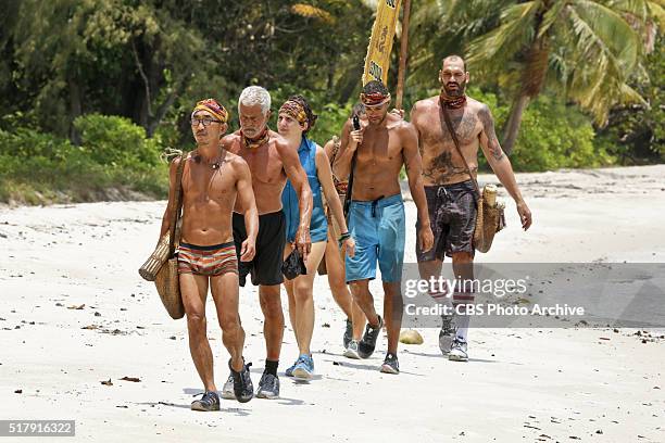 The Devils We Know" -- Tai Trang, Joseph Del Campo, Aubry Bracco, Peter Baggenstos and Scot Pollard during the fifth episode of SURVIVOR KAOH: RONG...