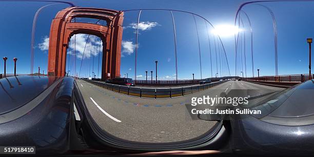 View of the Golden Gate Bridge on March 28, 2016 in San Francisco, California.