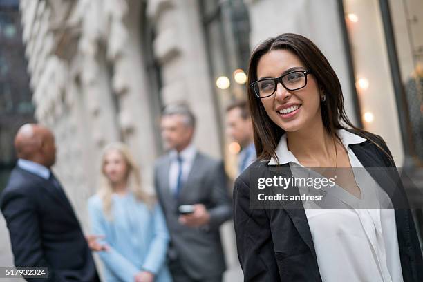 business woman working with a group - law student stock pictures, royalty-free photos & images