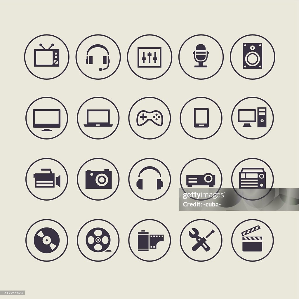 Multimedia Light Icons
