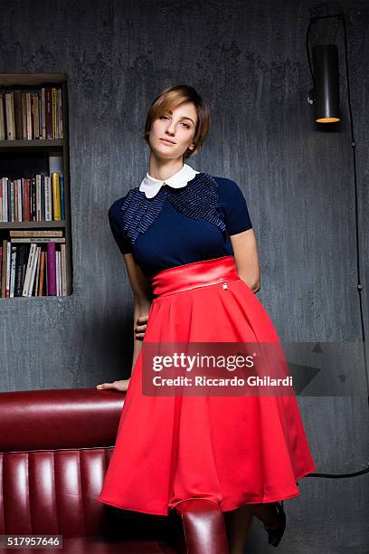 Actress Francesca Inaudi is photographed for Self Assignment on December 12, 2015 in Rome, Italy. PUBLISHED IMAGE.