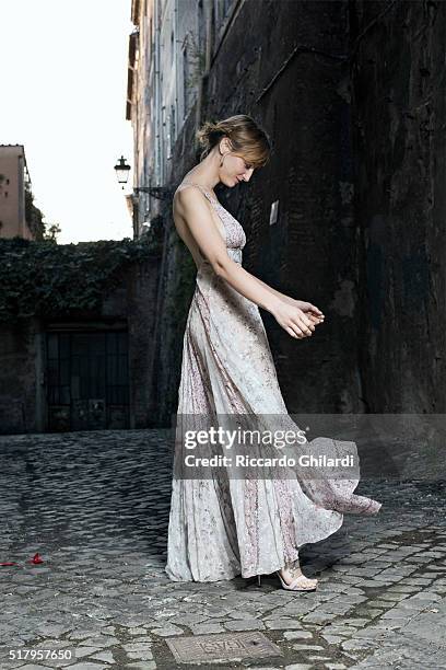 Actress Francesca Inaudi is photographed for Self Assignment on December 12, 2015 in Rome, Italy. PUBLISHED IMAGE.