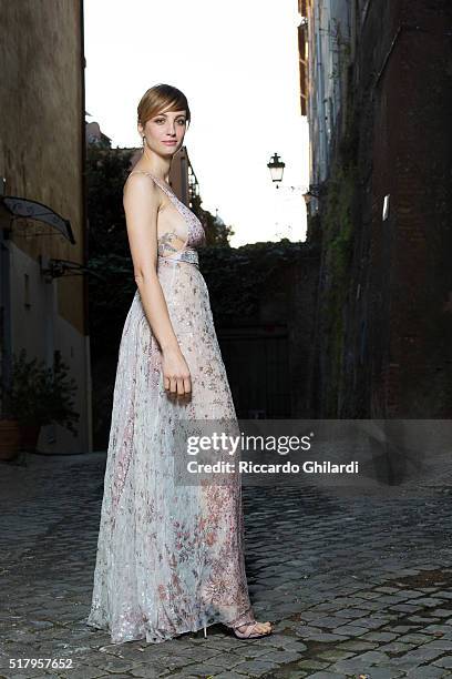 Actress Francesca Inaudi is photographed for Self Assignment on December 12, 2015 in Rome, Italy. PUBLISHED IMAGE.