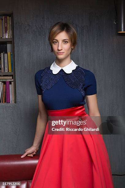 Actress Francesca Inaudi is photographed for Self Assignment on December 12, 2015 in Rome, Italy. PUBLISHED IMAGE.