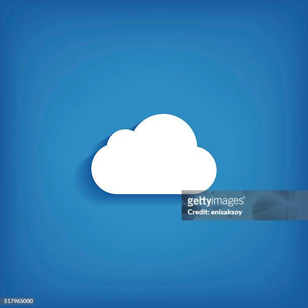 ilustraciones, imágenes clip art, dibujos animados e iconos de stock de icono de nube - computación en nube
