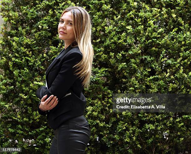 Tetyana Veryovkina attends a photocall for 'On Air - Storia Di Un Successo' on March 29, 2016 in Rome, Italy.
