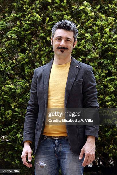 Dario Eros Tacconelli attends a photocall for 'On Air - Storia Di Un Successo' on March 29, 2016 in Rome, Italy.