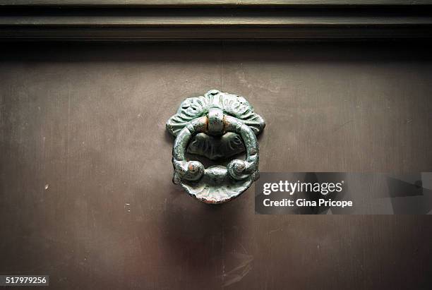 antique knocker close up. - golf club house stock pictures, royalty-free photos & images