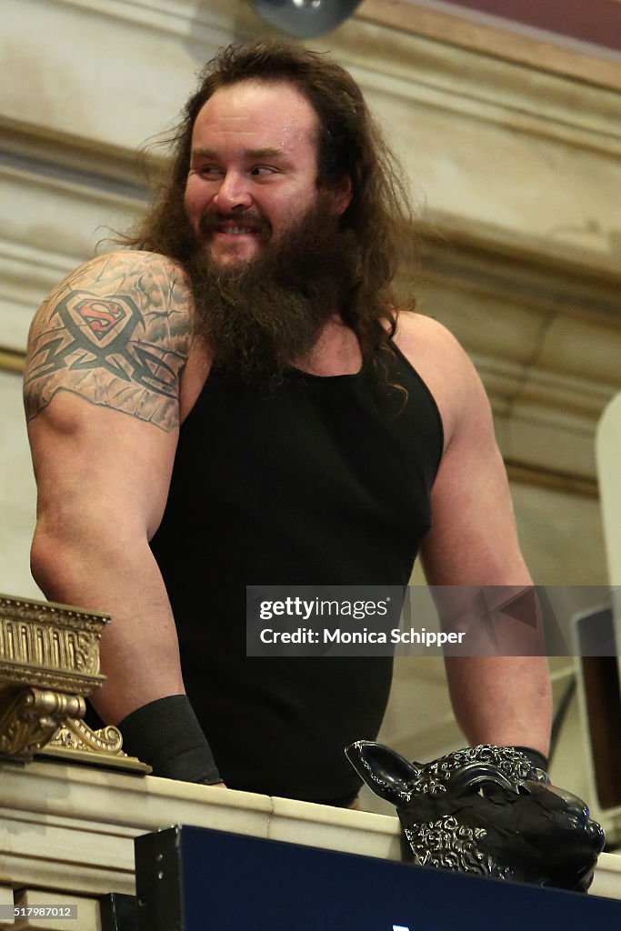 WWE WrestleMania Stars Ring The NYSE Opening Bell