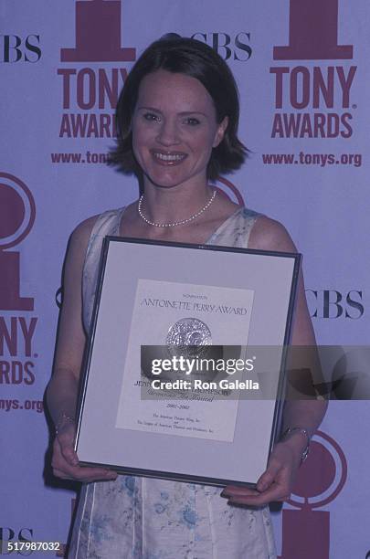 Jennifer Laura Thompson attends the nominees luncheon for 56th Annual Tony Awards on May 15, 2002 at the Marriott Marquis Hotel in New York City.