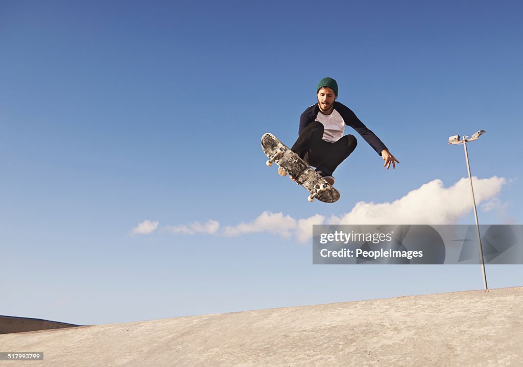Pulling off a sick trick