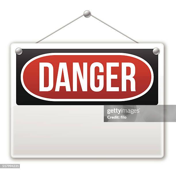 danger sign - osha placard stock illustrations