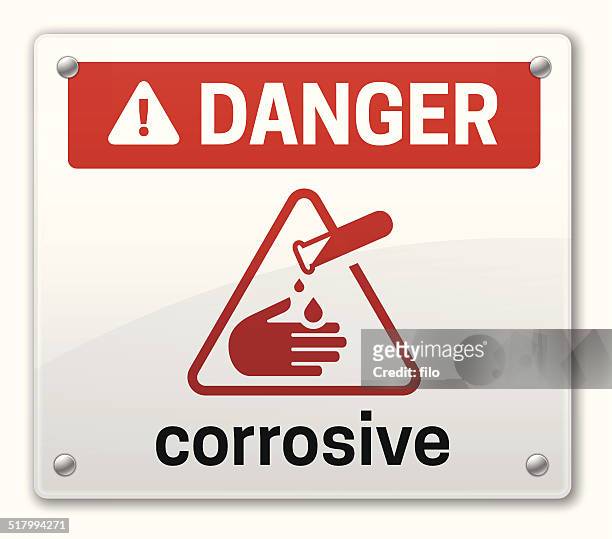 corrosive - acid warning stock illustrations