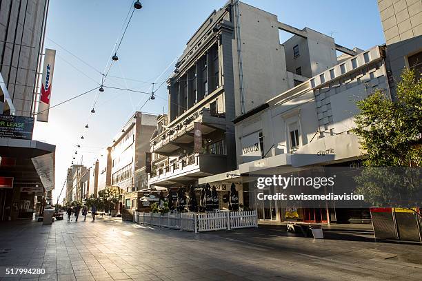 adelaide city centre - shopping mall adelaide stock pictures, royalty-free photos & images