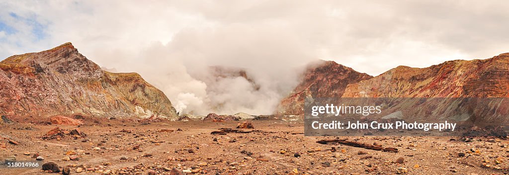 White Island steam pano