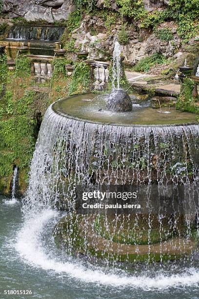 fountain - vila d'este tivoli imagens e fotografias de stock