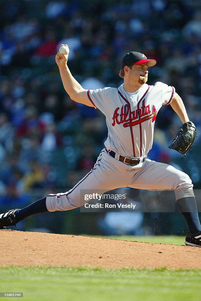 Pitcher Paul Byrd of the Atlanta Braves pitches during the game... News ...