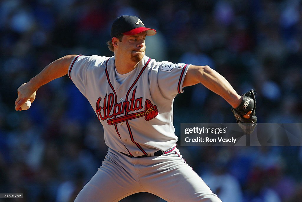 Pitcher Paul Byrd of the Atlanta Braves pitches during the game... News ...