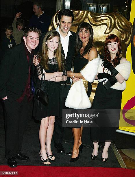 The Cast of My Parents are Aliens poses at arrivals at the "British Academy Children's Film & Television Awards" at the London Hilton, Park Lane on...