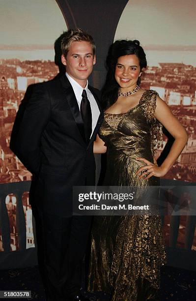 Blue singer Lee Ryan and actress Zuleikha Robinson attend the afterparty following the UK film premiere of "Merchant Of Venice", at Cafe de Paris on...
