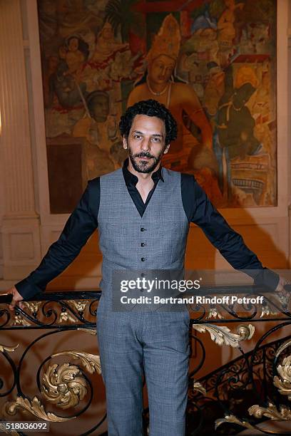 Actor Tomer Sisley attends the Tribute to Indian actor and director Kamal Haasan during the "International meetings of the Heritage Cinema - Henri...