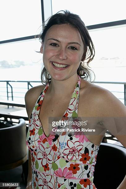 Actress Natalie Saleeba attends the launch of "Georgie" a sleepwear exclusive range by actress Georgie Parker and Kmart on November 30, 2004 at Posh...