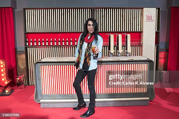 Mario Vaquerizo attends the Mahou Spot presentation at the Capitol cinema on March 29, 2016 in Madrid, Spain.