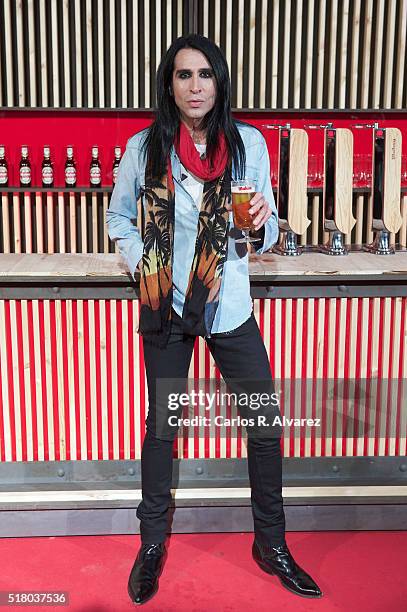 Mario Vaquerizo attends the Mahou Spot presentation at the Capitol cinema on March 29, 2016 in Madrid, Spain.