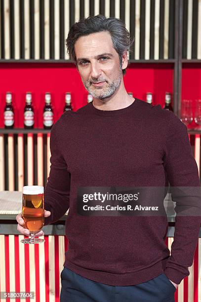 Actor Ernesto Alterio attends the Mahou Spot presentation at the Capitol cinema on March 29, 2016 in Madrid, Spain.