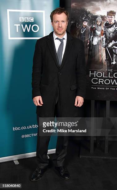 Geoffrey Streatfield arrives for the preview screening for 'The Hollow Crown: The Wars of the Roses: Henry VI' on March 29, 2016 in London, United...