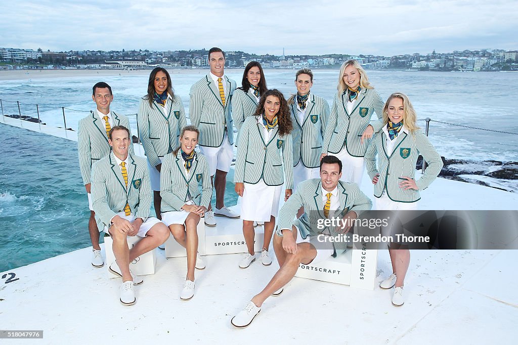 Sportscraft Unveil 2016 Australian Olympic Team Opening Ceremony Uniform