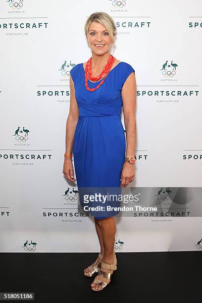Kitty Chiller pose during Sportscraft's opening ceremony and formal uniform launch on March 30, 2016 in Sydney, Australia.