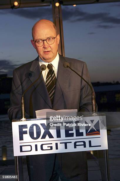 Foxtel Chief Executive Kim Williams attends the launch of the Summer season of Foxtel Digital at The Loft November 30, 2004 in Sydney, Australia.