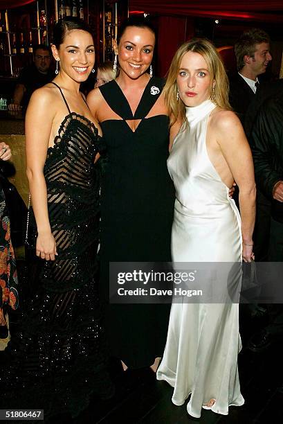 Kelly Brook, Martine McCutcheon and Gillian Anderson arrive at The British Independent Film Awards at Hammersmith Palais on November 30, 2004 in...