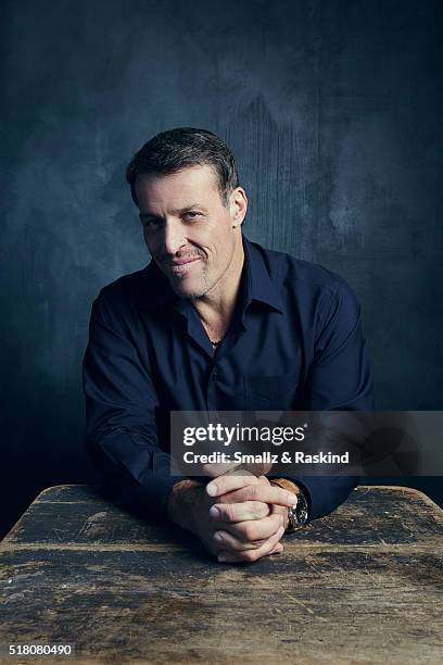 Tony Robbins poses for a portrait in the Getty Images SXSW Portrait Studio Powered By Samsung on March 13, 2016 in Austin, Texas.