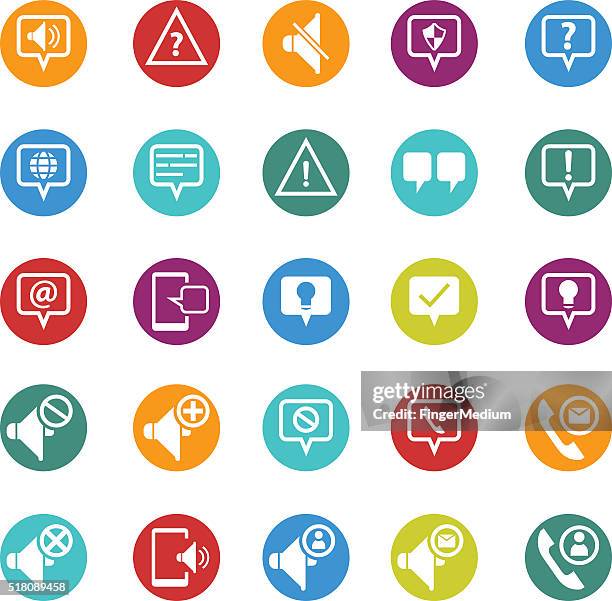 information and notification icon set - human error icon stock illustrations
