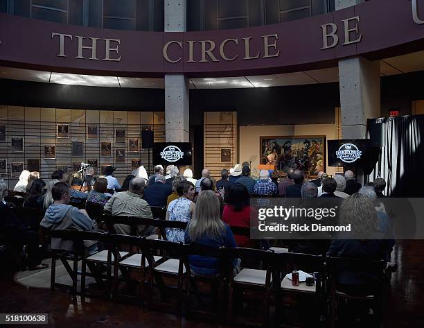 General view during the CMA Presentation of The 2016 Country Music Hall Of Fame Inductees Announcement at the Country Music Hall of Fame and Museum...