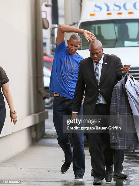 Reggie Miller is seen at 'Jimmy Kimmel Live' on March 29, 2016 in Los Angeles, California.