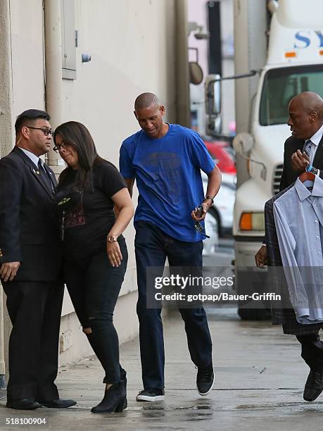 Reggie Miller is seen at 'Jimmy Kimmel Live' on March 29, 2016 in Los Angeles, California.