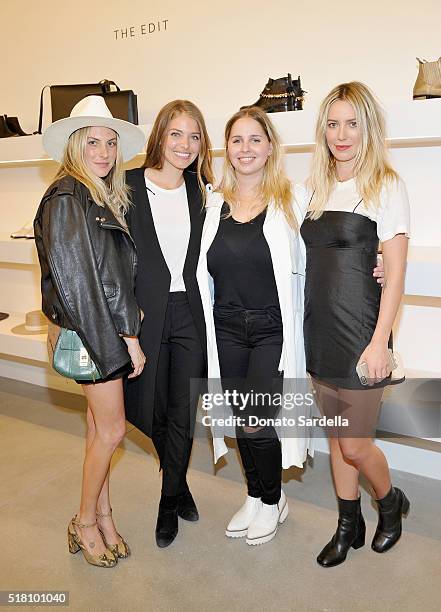 Dallas Wand, designer Janessa Leone, Amanda Thomas and Cydney Morris attends The Edit by FREDA SALVADOR + Janessa Leone opening party at Platform on...