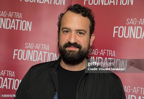 Actor Steve Zissis attends SAG-AFTRA Foundation Conversations with Steve Zissis for "Togetherness" at SAG-AFTRA Foundation on March 29, 2016 in Los...