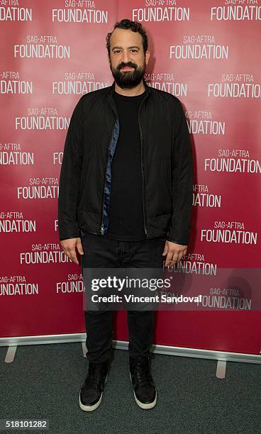 Actor Steve Zissis attends SAG-AFTRA Foundation Conversations with Steve Zissis for "Togetherness" at SAG-AFTRA Foundation on March 29, 2016 in Los...